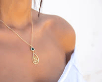 gold plated Monogram Necklace