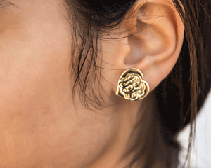 Heart Monogram Earring